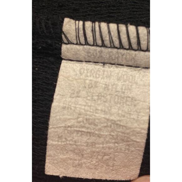 Betsey Johnson Luxe boucle black dress gold braided trim virgin wool size medium - Picture 12 of 12